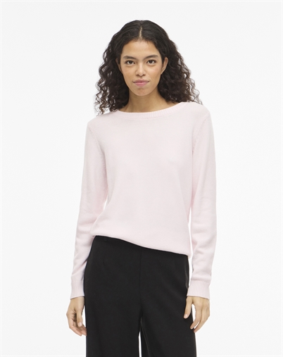 Vila - Viril O-Neck Strik - Cherry Blossom 